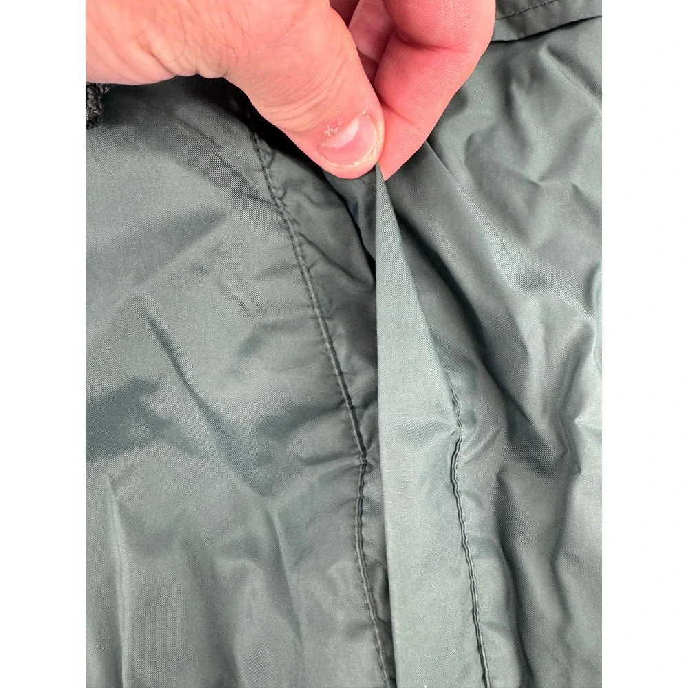 Nike Vintage Anorak Hooded Pullover Jacket‎ Green White Men's Medium Small Hole